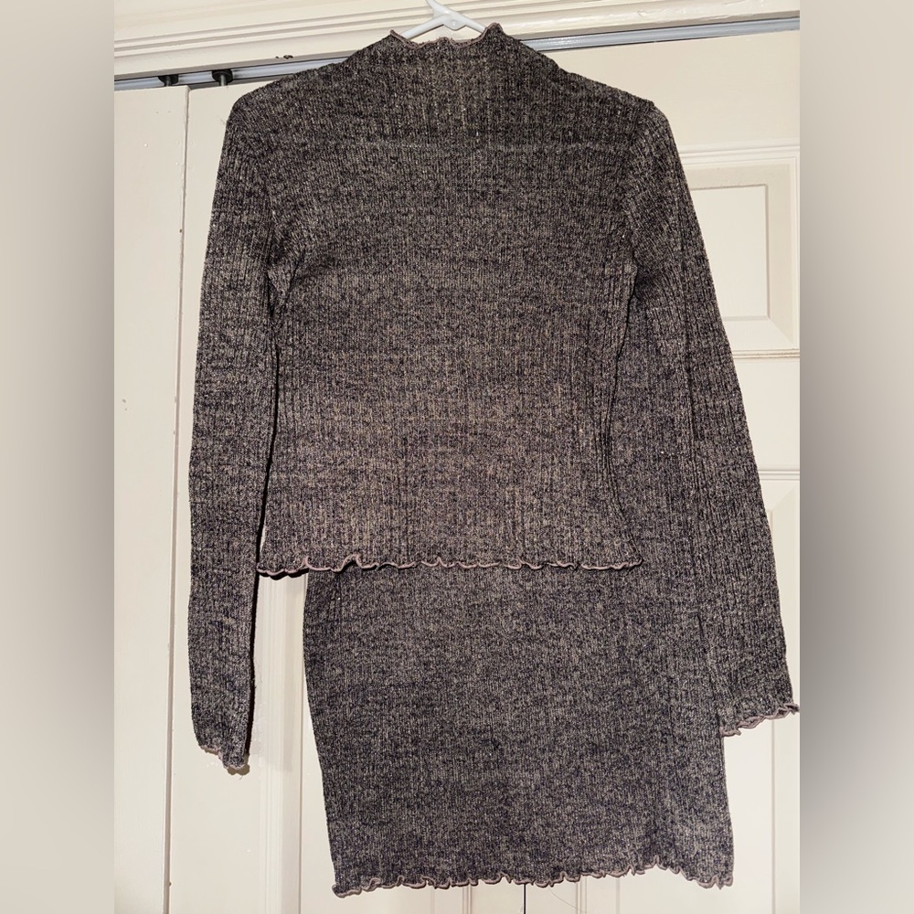 Chelsea & Violet Charcoal Knit Ensemble